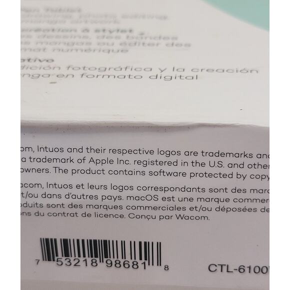 Wacom Intuos CTL-6100WL Creative Pen Tablet Bluetooth Pistachio w/ Box - Tested - Picture 13 of 14